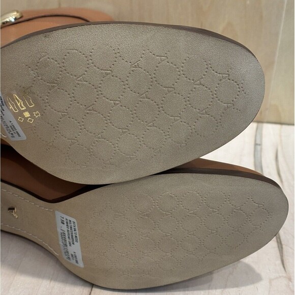 Arezzo Womens VIVIAN Brown Roasted Caramel Leather Round Toe Casual Booties 7.5M - Picture 6 of 7